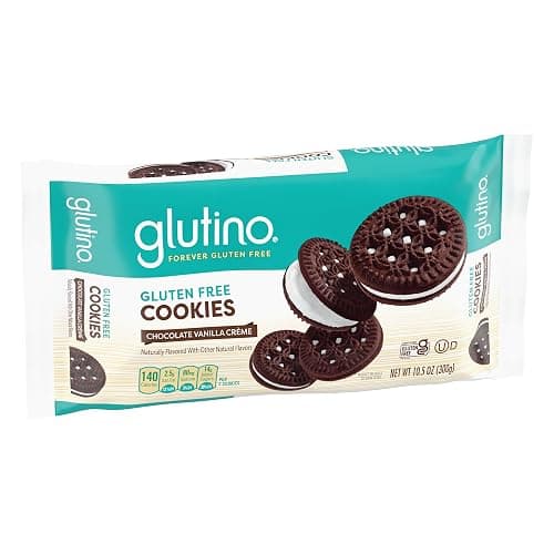 GLUTINO Chocolate Vanilla Creme Cookies, 10.5 oz thumbnail 5