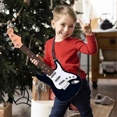 16inch Mini Guitar Toy for Kids and Beginners, Electric Guitar with Strap for Toddlers and Boys and Girls Instrument Toys thumbnail 2
