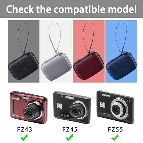 khanka Hard Travel Case Replacement for Kodak PIXPRO FZ55/FZ45/FZ43 Digital Camera,Case Only. (White) thumbnail 3