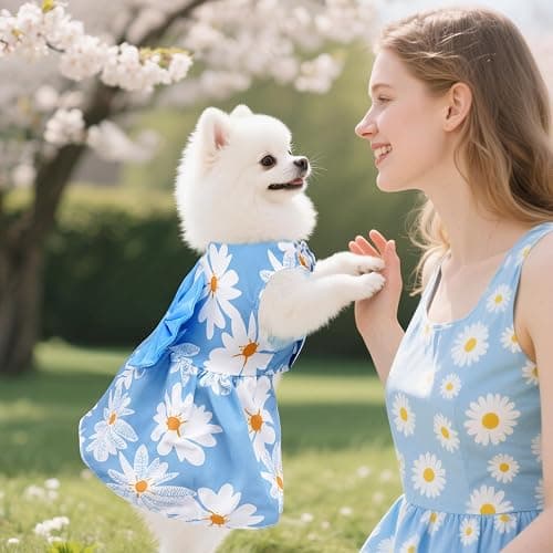 choyaxo 4pcs Cute Dog Dress Pet Dress Puppy Skirt Summer Pet Clothes for Puppy Small Cats thumbnail 3