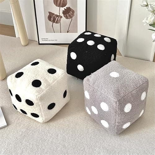SPIOKLFD Dice Plush Pillow,Cute Plush Dice Toy,Plush Stuffed Dice Toys,Creative and Fun Simulation Cube Pillow Fill Soft Sofa Cushion,Perfect for Learning and Gaming Nights Creative Home Decoration thumbnail 3