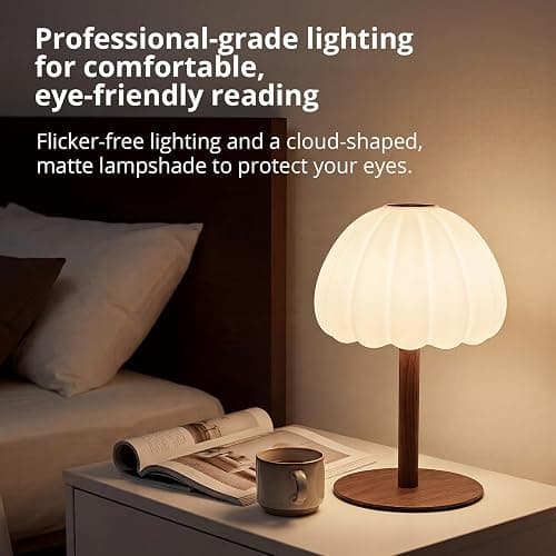 Hifree Rechargeable Waterproof Shower Lamp, IP65 Cordless Touch Dimmable Small Desk Light for Inside Shower, 4500mAh Battery Operated Color Changing Table Lamp for Bathroom, Bedroom, Outdoor thumbnail 6