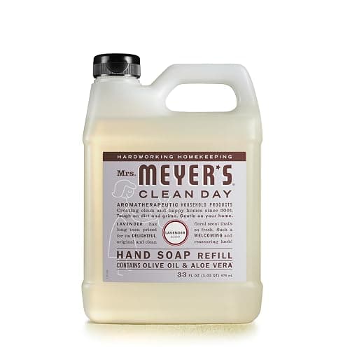 MRS. MEYER'S CLEAN DAY Liquid Hand Soap Refill, Cruelty Free, Lavender Scent, 33 Fl Oz (Pack of 1) - Image 1