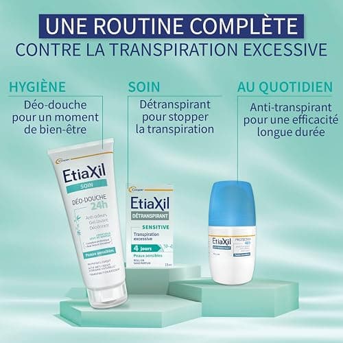 ETIAXIL - Antitranspirante, para transpiración excesiva - Axilas - Piel sensible, Líquido, Sin Fragancia - 15 ml thumbnail 7