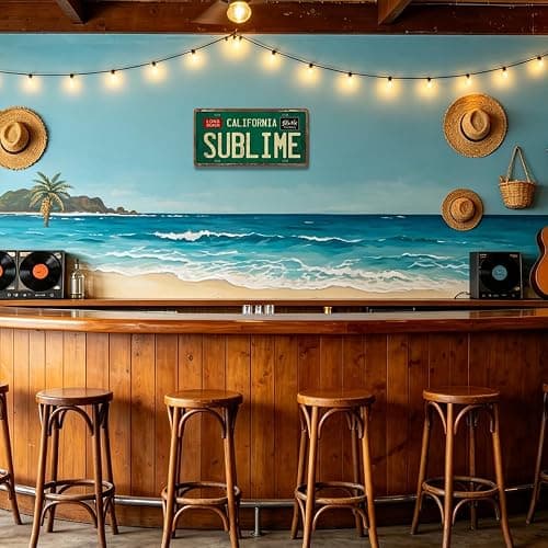 Vintage Metal Tin Sign Long Beach California Sublime Poster Grunge Hippie Room Decor，12×6 inches，for Rock Band Posters Sublime Tapestry Funny Street Signs For Bedroom Wall Aesthetic 90s Bathroom Sign thumbnail 5