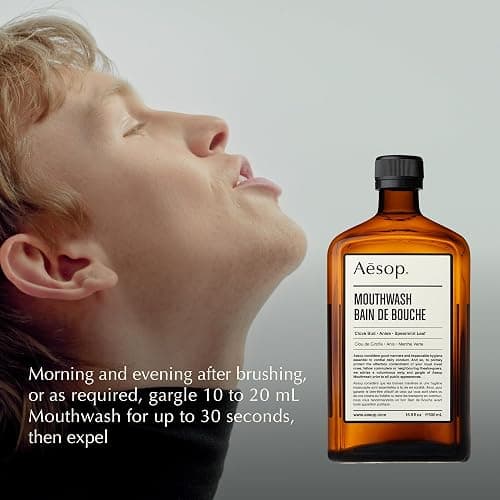 Aesop Mouthwash, Alcohol-Free, Freshen Breath, Oral Hygiene, 16.9oz | Maintain impeccable oral hygiene and feel refreshed with Clove Bud, Anise and Spearmint Leaf. thumbnail 5