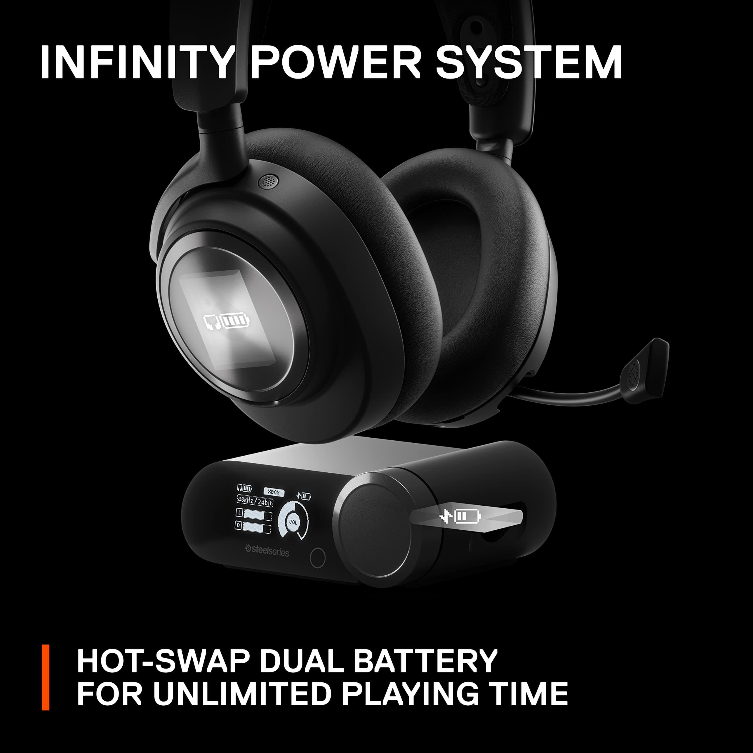 SteelSeries Arctis Nova Pro X Wired Multi-System Gaming Headset - Xbox, PC, PlayStation & Switch - 360° Spatial Audio - Hi-Res GameDAC Gen 2 - AI-Powered Noise-Cancelling ClearCast Gen 2 Microphone thumbnail 4