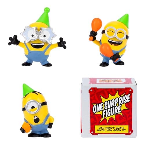 Minions Despicable Me 4-4 Figure Packs Party Bus Bunch | 2 inch Collectible Figures | Pack Has 3 Figures Visible Plus 1 Surprise Figure Hidden thumbnail 4