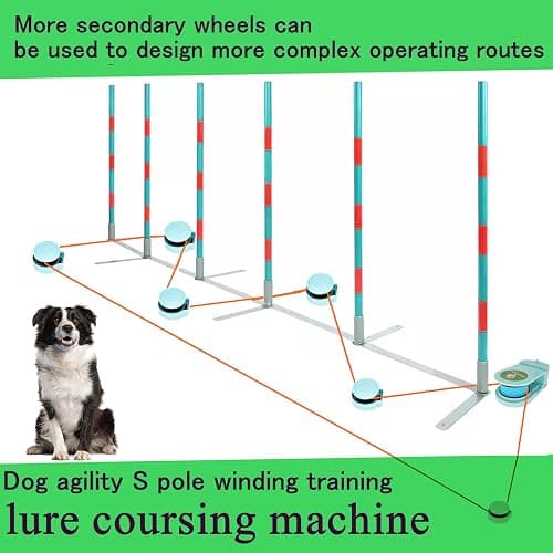 DC-1 Dog Toys for Large Dogs，Lure Coursing Machine,Dog Chase Toy Motorized Line，Dog Agility Course Backyard Set，Dog Toys thumbnail 7