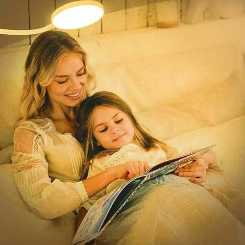 SUNLONG Dorm Room Essential Clip on Light Wall-Mounted, 3 Color Portable Desk Light Mini Clip Lamp, Battery Operation Small Desk Lamp with Clamp, Reading Lights for Books Bunk Bed Headboard Makeup thumbnail 4