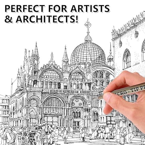 Shuttle Art 18-Pack Micro-line Pens - 11 Waterproof Archival Ink Colors in 0.3MM Felt Tip & 7 Blacks in 0.15-0.5MM For Journaling, Illustrating & Drawing thumbnail 7