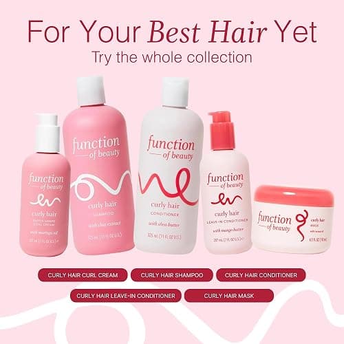 Function of Beauty Curl Cream for Curly Hair - Curling Cream, 1-Pack | Anti-Frizz Hair Styling & Defining Moisturizer for Frizzy & Dry Hair - Hair Cream for Shiny, Defined Curls - Curly Hair Care thumbnail 6