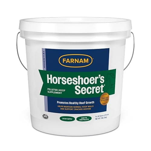 Farnam Horseshoer's Secret Pelleted Hoof Supplement for horses promotes healthy hoof growth, 11lb., 30 day supply - Image 1