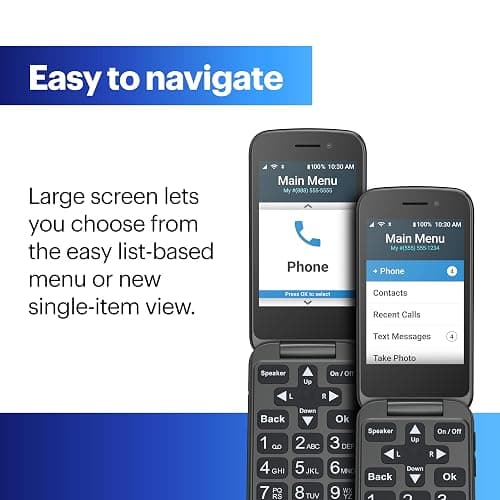 LIVELY Jitterbug Flip Cell Phone for Seniors, Flip2, Red | Simple Flip Phone for Seniors with No SIM Needed, Requires an Activated Phone Plan, Not Compatible with Other Carriers thumbnail 9