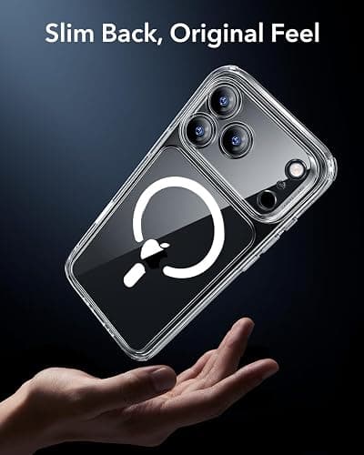 ESR for iPhone 17 Pro Case for MagSafe, Camera Control, Clear | Anti-Yellowing, Ultra Slim, 3X Military-Grade Drop Protection, Magnetic Phone Case, Impact Absorbing thumbnail 8
