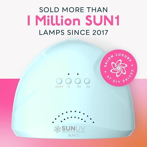 SUNUV UV Light for Nails, UV LED Lamp Nail Dryer for Gel Polish SUNONE Blue | Professional Fast Curing Lamp for All Gel Polishes, 3 Timers, Auto Sensor, Removable Base, Home DIY Salon Tool, Ideal Gift thumbnail 2