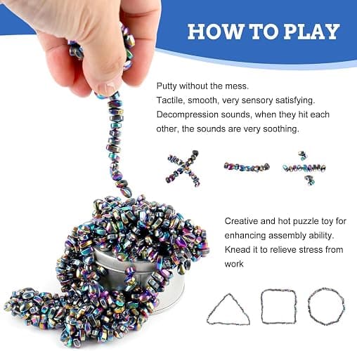 550pcs Putty, Fidget Toys, Fidget Toys Adults ，Sensory Toys，Adults Gifts,Desk Fidgets Toys for Office Stress/Anxiety Relief (550 PCS(Colour)) thumbnail 3