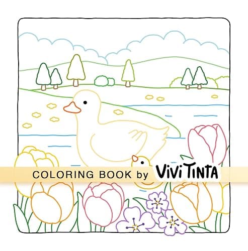 Color By Line: Coloring Book for Relaxation Featuring Vibrant Colored Outlines thumbnail 8