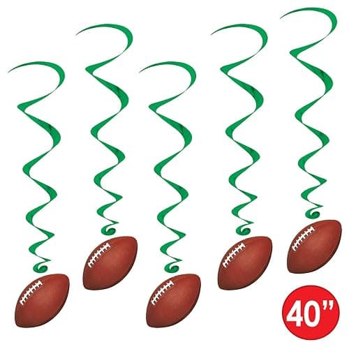 Beistle Football whirls hanging decorators thumbnail 3