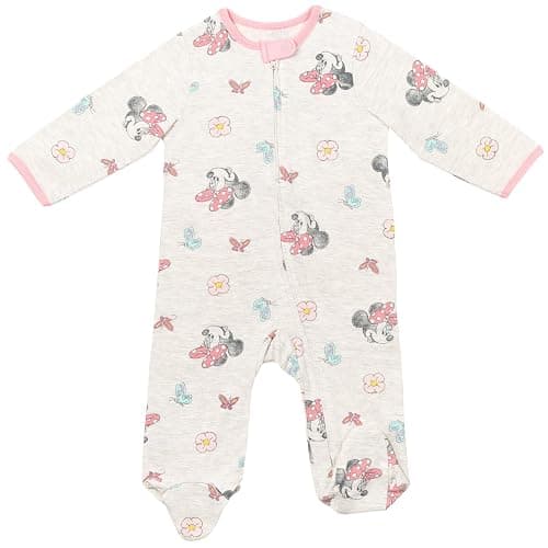 Disney Baby Girls 2 Pack Zip Up Sleep N' Plays Newborn to Infant Sizes (Newborn - 24 Months) thumbnail 3