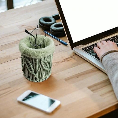 HOSROOME Glasses Holder for Nightstand Boho Decor Eyeglass Holder Stand for Office Desk Organizer thumbnail 3