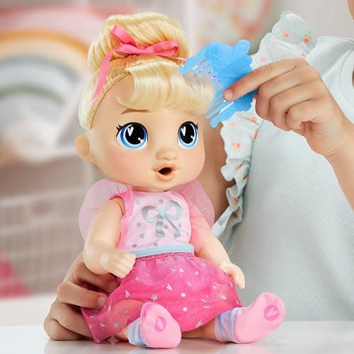 Baby Alive Fairy Fashions Harper Hugs Doll with Clothes Accessories, Blonde Hair, 11 Inches, Toys for 3 Year Old Girls and Boys & Up (Amazon Exclusive) thumbnail 2