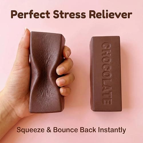 Strawberry&Chocolate Rebound Stick,Slow Rising Squishy,Stress Relief Sensory Toy,Butter Squishy,Adults Relieve Stress and Anxiety（2 Pack） thumbnail 4