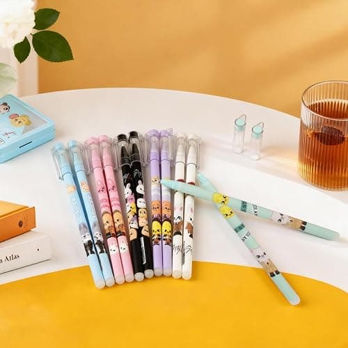 12PCS Stray-zoo Pens Cute Cartoon Ballpoint Gel Pen Smooth Writing Office Supplies for Stay Fans Gifts thumbnail 4