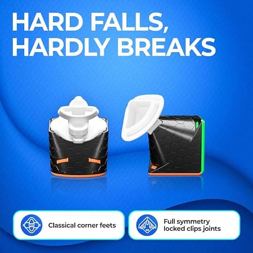 GAN 356R S,3x3 Speed Cube 356RS Magic Cube Professional Puzzle Cube Ultra Durable and Flexible for Kid&Adults,Non-Magnetic(Stickerless） thumbnail 2