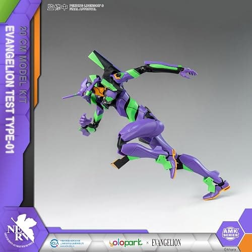 YOLOPARK Evangelion Figure - 7.87 Inch Highly Articulated Humanoid Decisive Weapon Neon Genesis Evangelion Model Kit (EVA-01) thumbnail 6