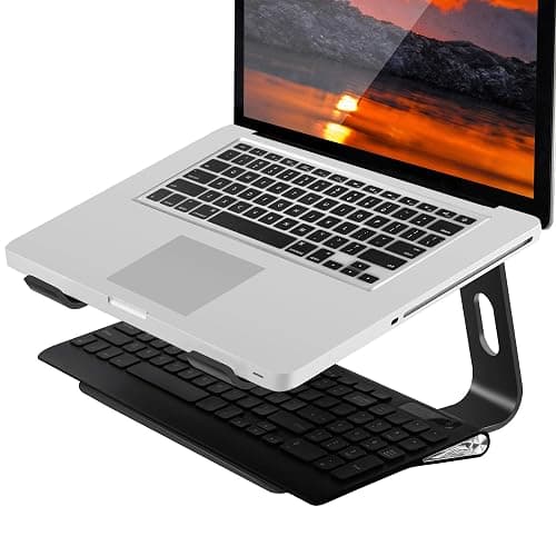 Orionstar Laptop Stand Aluminum Laptop Riser Compatible with Apple Mac MacBook Air Pro 10 to 15.6 Inch Notebook Computer, Ergonomic Elevator Holder, Black thumbnail 5