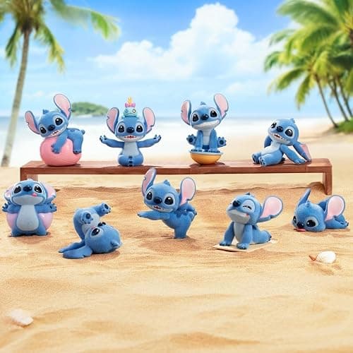 MINISO Disney Stitch Energetic Yoga Series Blind Boxes: Creative Figurines, Personalized Desktop Ornaments, Collectibles, Decorations, and Gifts (Random 1pc) thumbnail 9