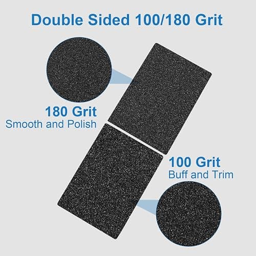 Nail Buffers (50 Pack), mini Buffer Block Nail File for Acrylic Nails and Natural Nails, 100/180 Grit Nail Buffer Block Bulk Buffing Blocks for Nail Buff Professional Manicure File Blocks Set Black thumbnail 4