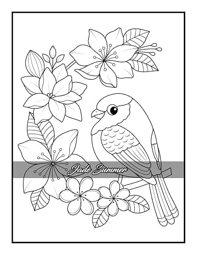 100 Flowers: An Adult Coloring Book with Bouquets, Wreaths, Swirls, Patterns, Decorations, Inspirational Designs, and Much More! thumbnail 55