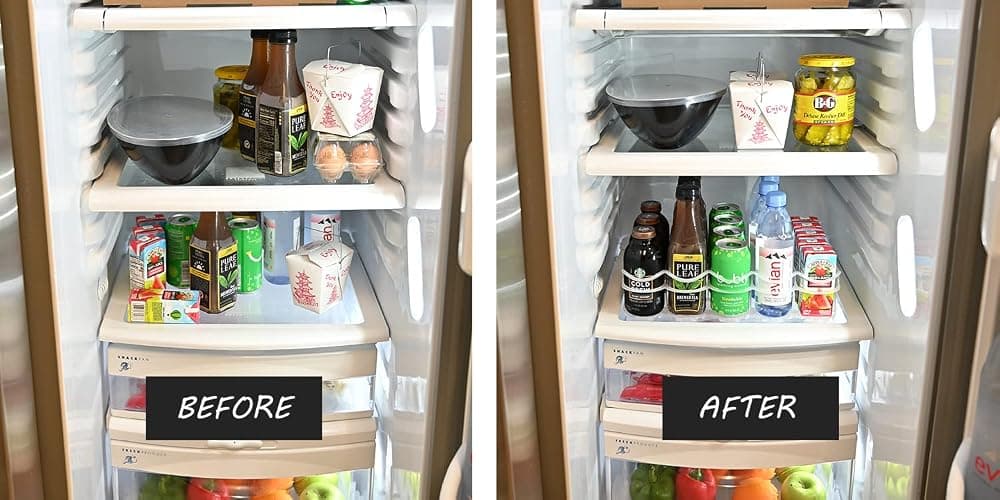 Display Technologies, Fridge-Plus Drink Organizer for Refrigerator Storage - Soda Can Dispenser and Soda Can Organizer Rack for Bar Fridge (Pack of 1) thumbnail 4
