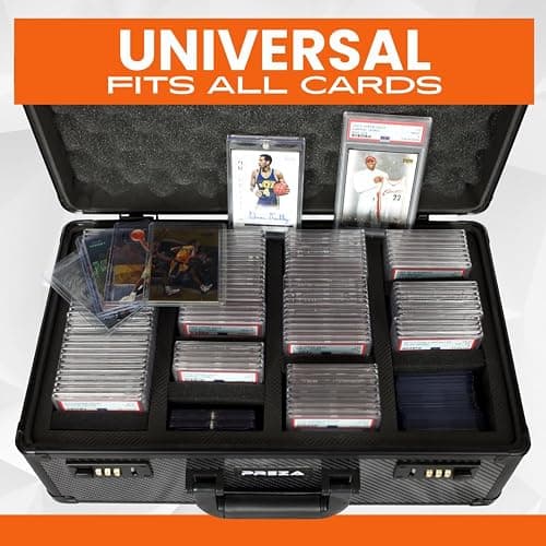 PREZA Graded Card Storage Box - Premium Trading Card Case for Graded Sports and TGC Collectibles - Carbon Fiber Slab Case Storage (X-Large) thumbnail 4