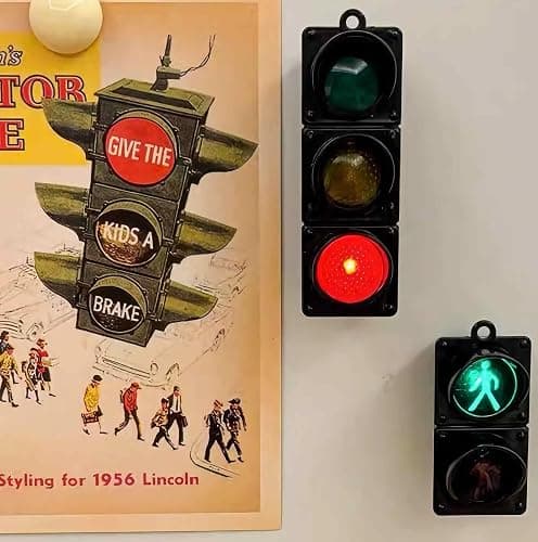 sunaeset novelty car keychain for bag, funny unique cool stoplight key chain accessories for men women, purse charms for handbags, fun small gifts for men ideas thumbnail 7