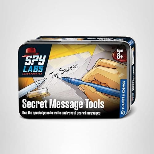 Thames & Kosmos Spy Labs Inc: Secret Message Tools Exchange Confidential Info w/Secret Pens | Essential Tools & Tricks of The Trade from The Detective Gear Experts for Young Investigators Medium thumbnail 8