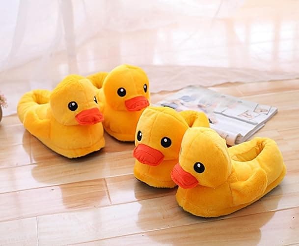 HXIYAN Cartoon Slippers, Animal Cotton Shoes, Cute Duck Home Shoes, Winter Indoor and Outdoor Thermal Insulation thumbnail 5