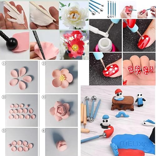 Clay Tools Kit, 52 PCS Complete Clay Tools Set for Sculpting and Pottery, Pottery Tools Includes Polymer Clay Tools, Sculpting Tools, Ceramic Tools, Clay Carving Tools, Perfect Pottery Tool Kit thumbnail 2