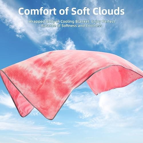 inhand Cooling Blanket Queen Size (90"x90"), Cooling Blankets for Hot Sleepers, Absorbs Heat to Keep Adults Cool for Summer Nights Sweats, Thin Cold Lightweight Blanket for Couch Bed, All Season Use thumbnail 6