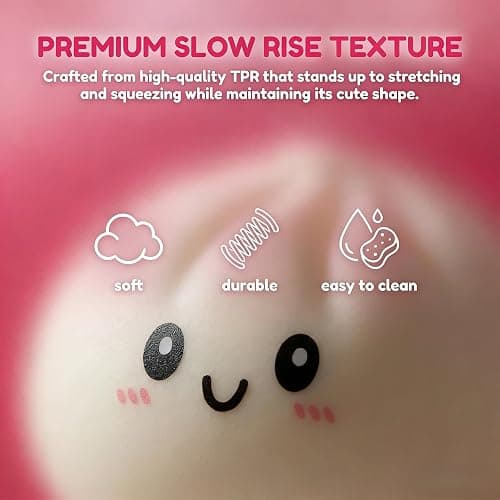 Dumpling Squeeze Toys, Glitter Dumpling Squeeze Toy with Steamer Box, Soft Dough Dumpling Stress Ball, Sensory Mystery Gifts for Kids & Adults, Classroom Prizes & Party Favors (A-Blue) thumbnail 7