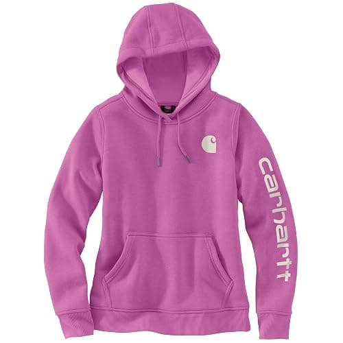 Carhartt Women's Relaxed Fit Midweight Logo Sleeve Graphic Sweatshirt thumbnail 2