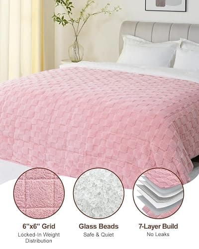 Pink Weighted blanket thumbnail 6
