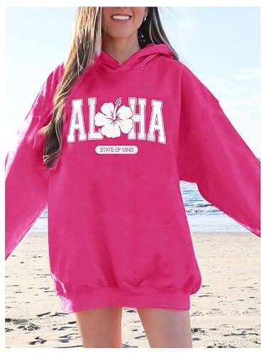 SOLY HUX Girl's Graphic Sweatshirt Letter Floral Print Long Sleeve Oversized Hoodies Pullover Tops - Image 1