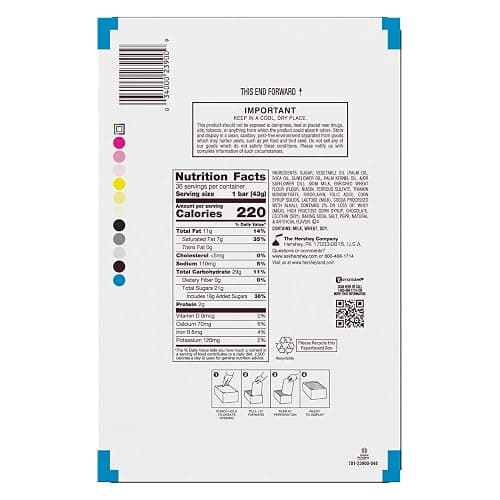 HERSHEY'S Cookies 'n' Creme Candy Bars, 1.55 oz (36 Count) thumbnail 2
