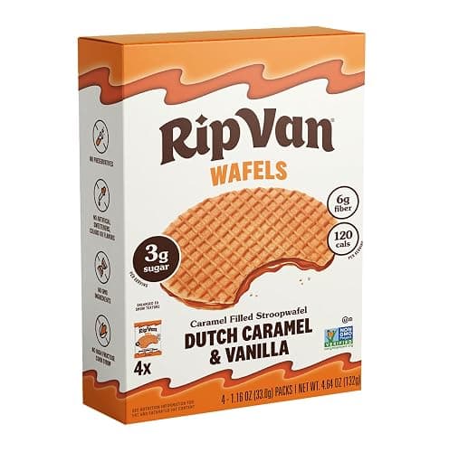 RIP VAN WAFELS Dutch Caramel & Vanilla Wafel Cookies, 4.64 OZ - Image 1