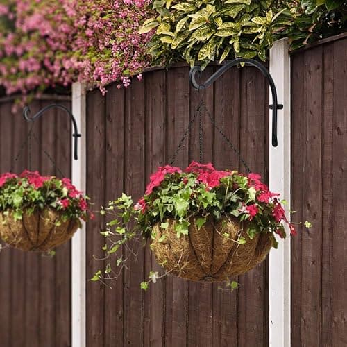 AJART 4 Pack Heavy Duty Plant Hanger: 12 Inch Bracket for Wooden Fence | Set of 4 Solid Iron Hooks, 50 Lbs Capacity for Heavy Bird Feeders, Anti Drop Deep U Hook, Hardware for Brick Walls thumbnail 8