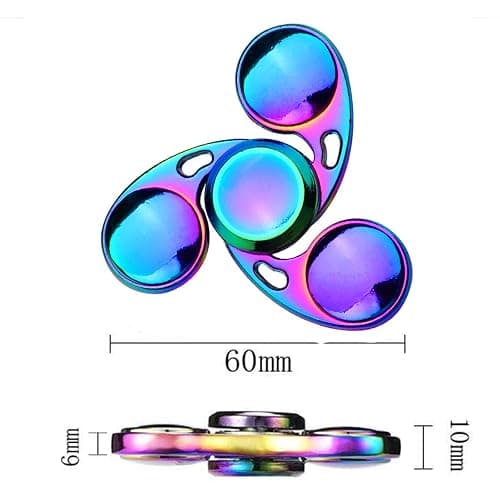Cool Fidget Pack Toys Set, Novelty Fidgets Spinners Rainwbow Finger Hand Spinner Metal Fidget Chain Cube Kit Focus Autism Toy Fingertip Gyro Stress Relief Spiral Twister Anti Anxiety Gifts Kids Adults thumbnail 3