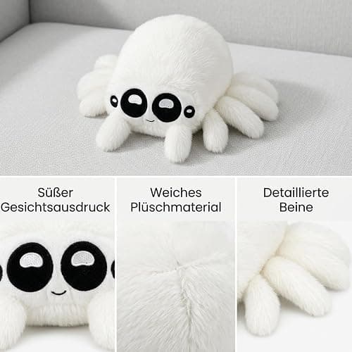 1 Stück Spider Noir Kuscheltier, Superhelden Plüschtier in 20 cm Größe, Weiches Stofftier als Deko-Objekt und Sammlerstück, Ideal für Halloween Dekoration und Wohnaccessoire thumbnail 4